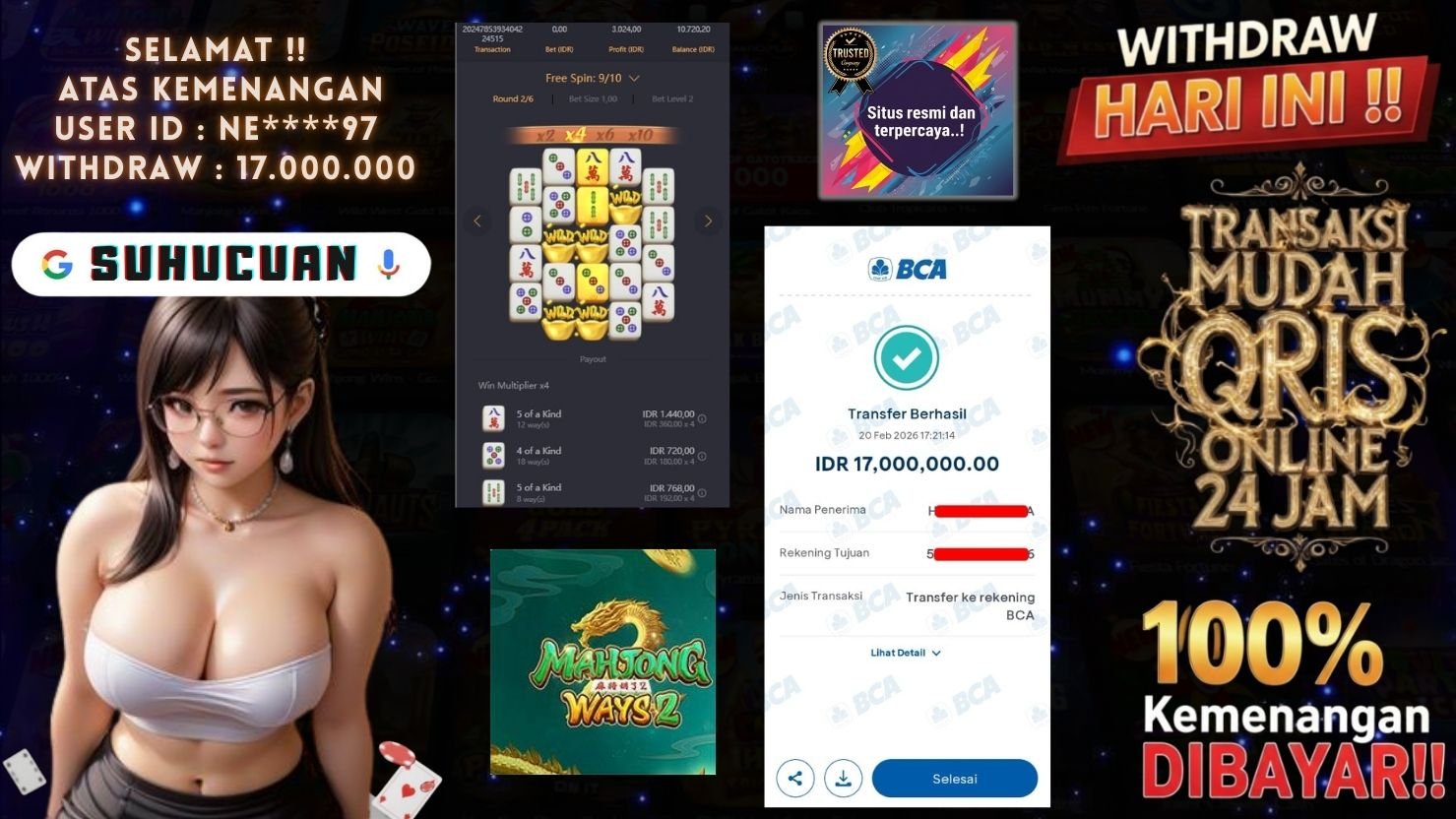 SUHUCUAN JACKPOT SLOT MAHJONG WAYS 2